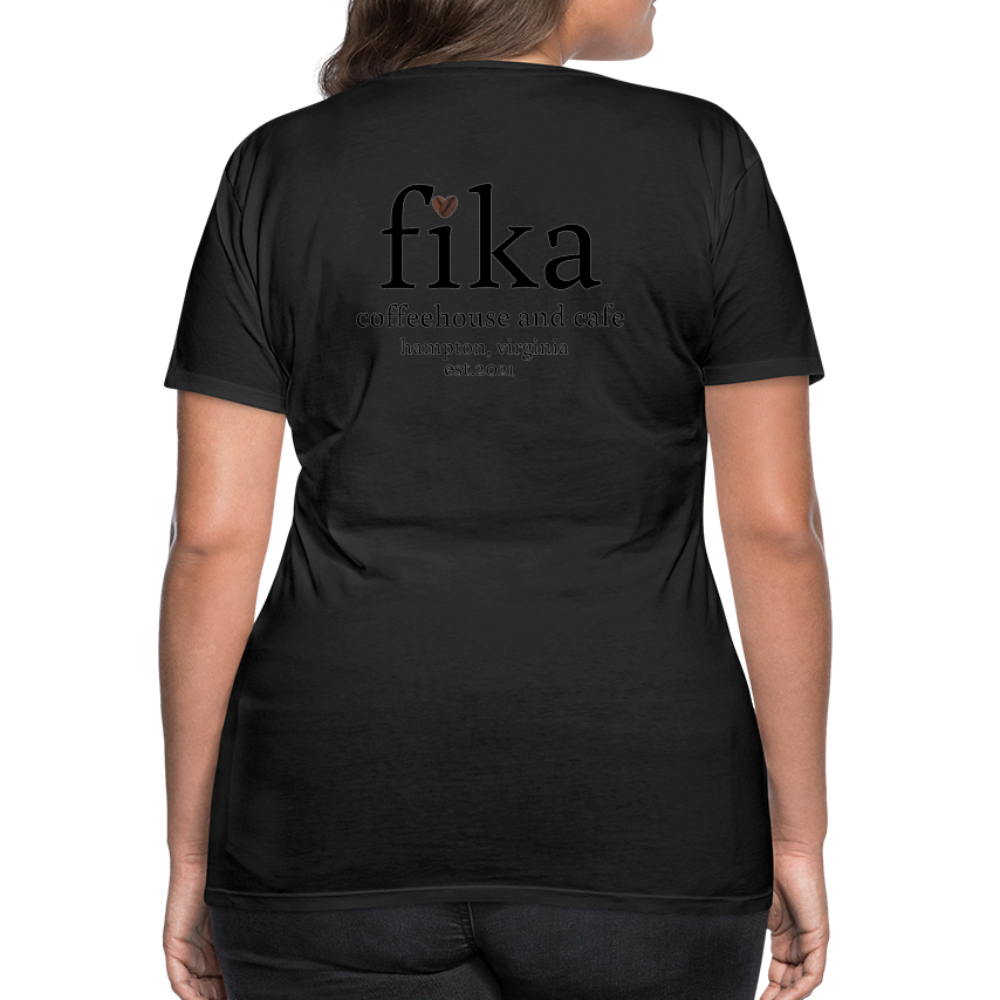 fika coffeehouse Women’s Premium T-Shirt - black