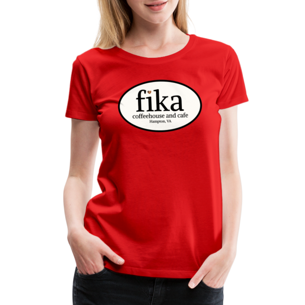 fika coffeehouse Women’s Premium T-Shirt - red