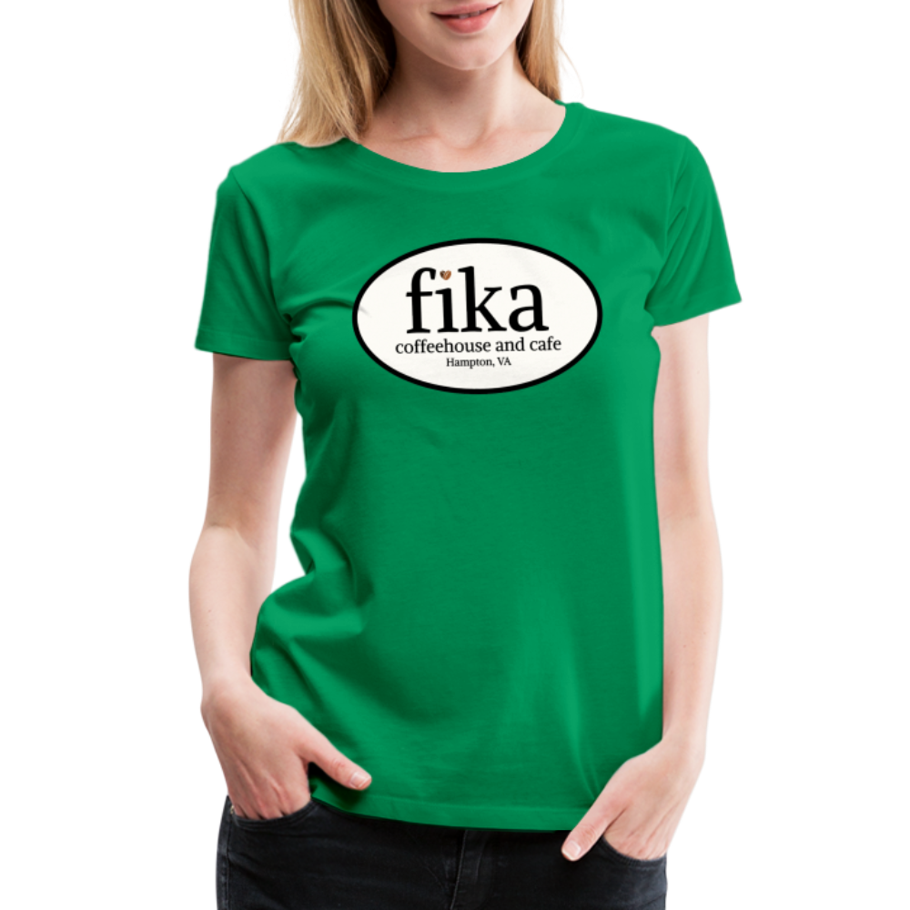 fika coffeehouse Women’s Premium T-Shirt - kelly green