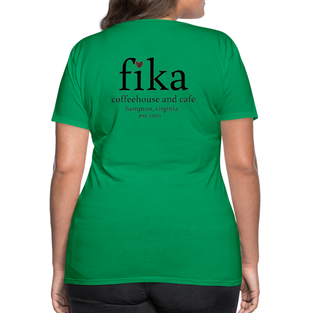fika coffeehouse Women’s Premium T-Shirt - kelly green