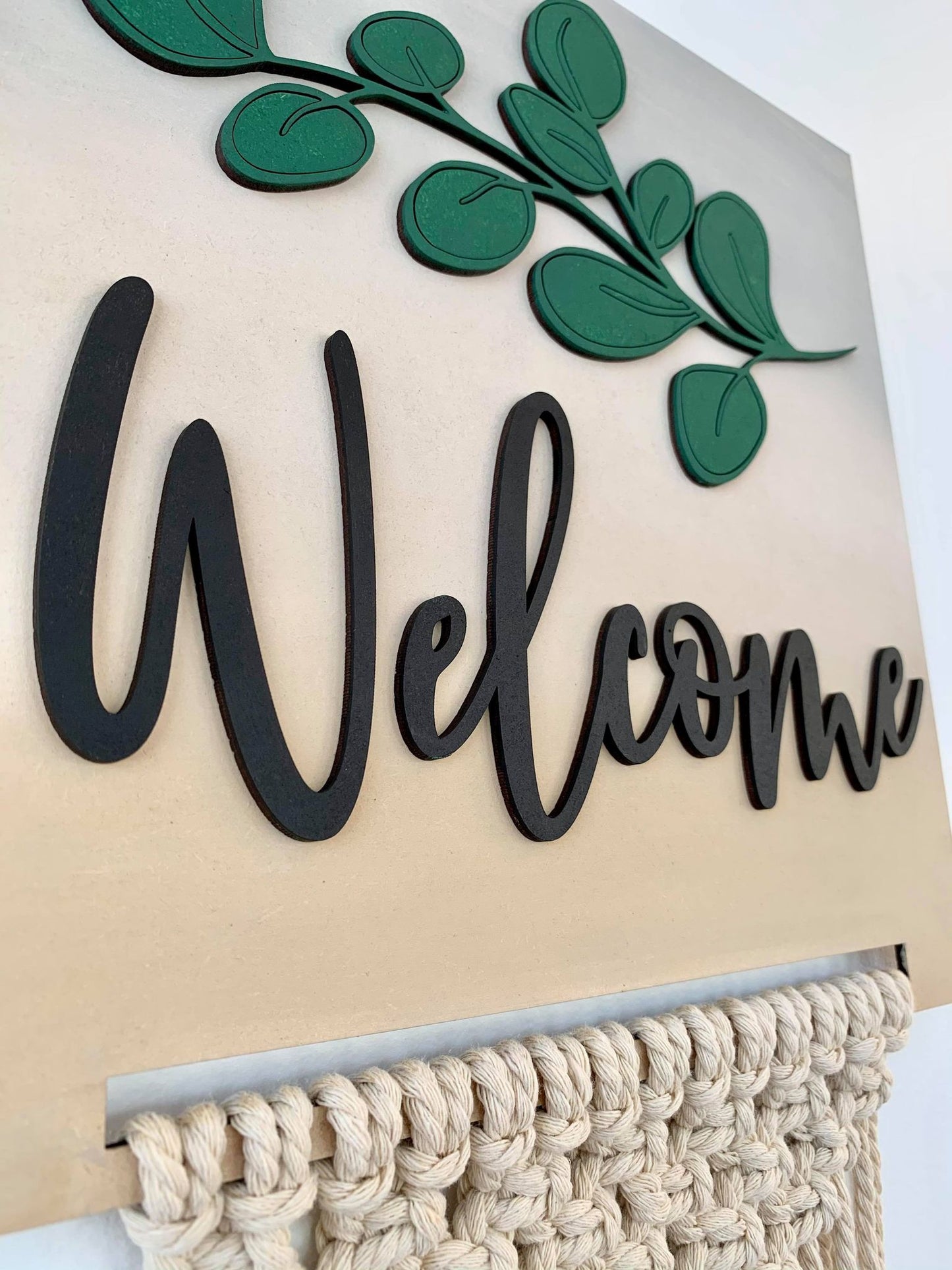 DIY - Macramé Welcome Sign