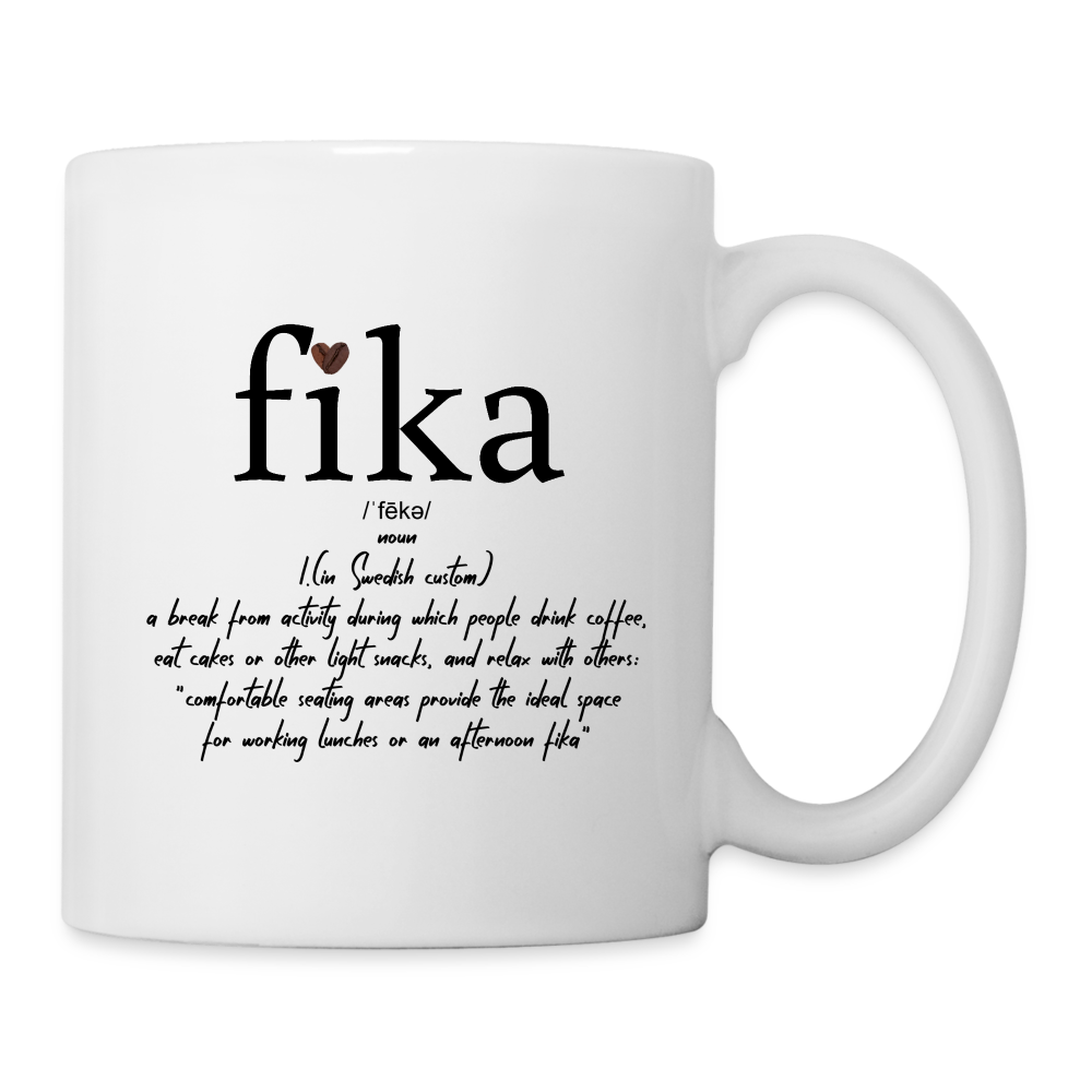fika coffeehouse & cafe Coffee/Tea Mug - white