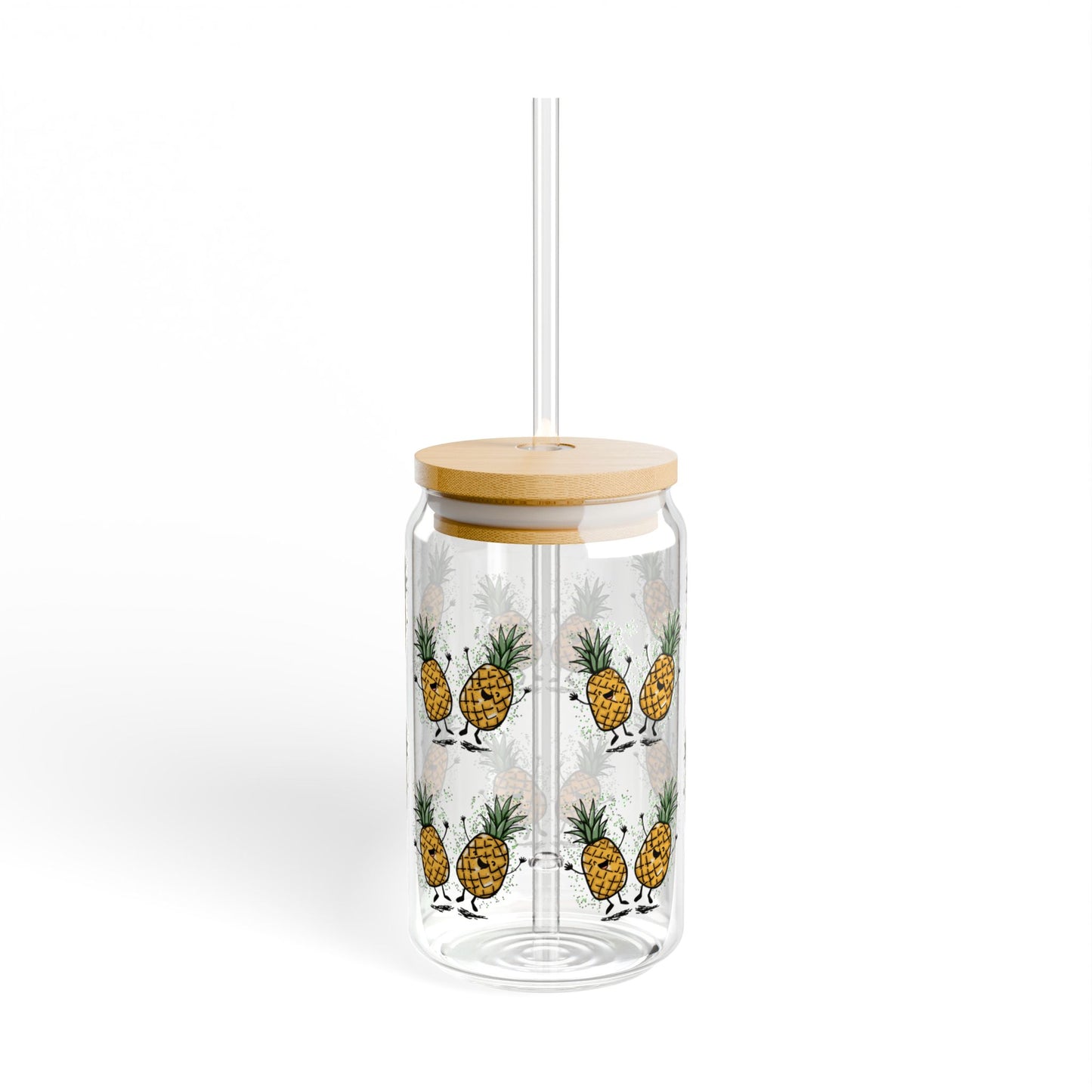 Dancing Pineapples - Sipper Glass, 16oz
