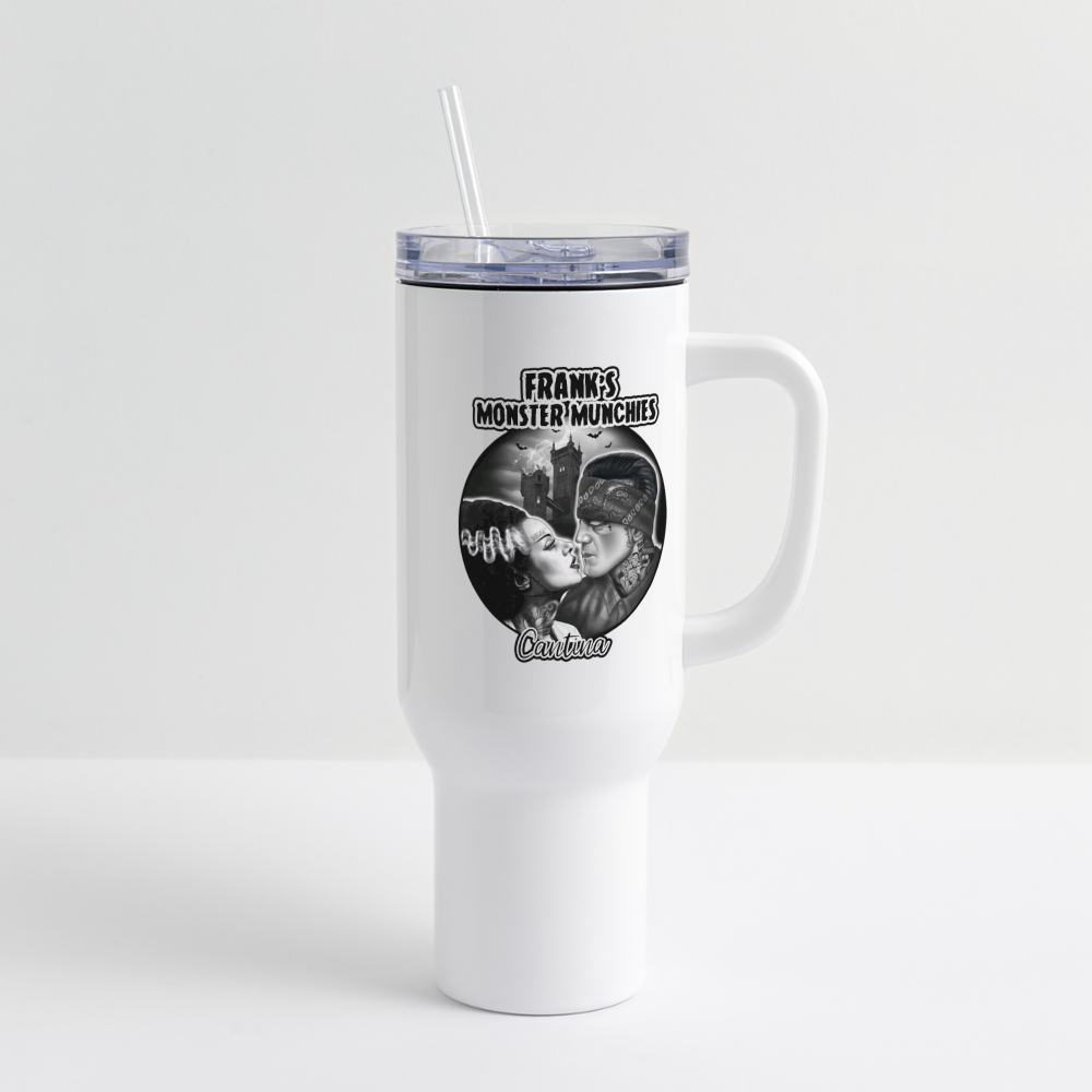 Frank's Logo 40 oz Travel Tumbler - white