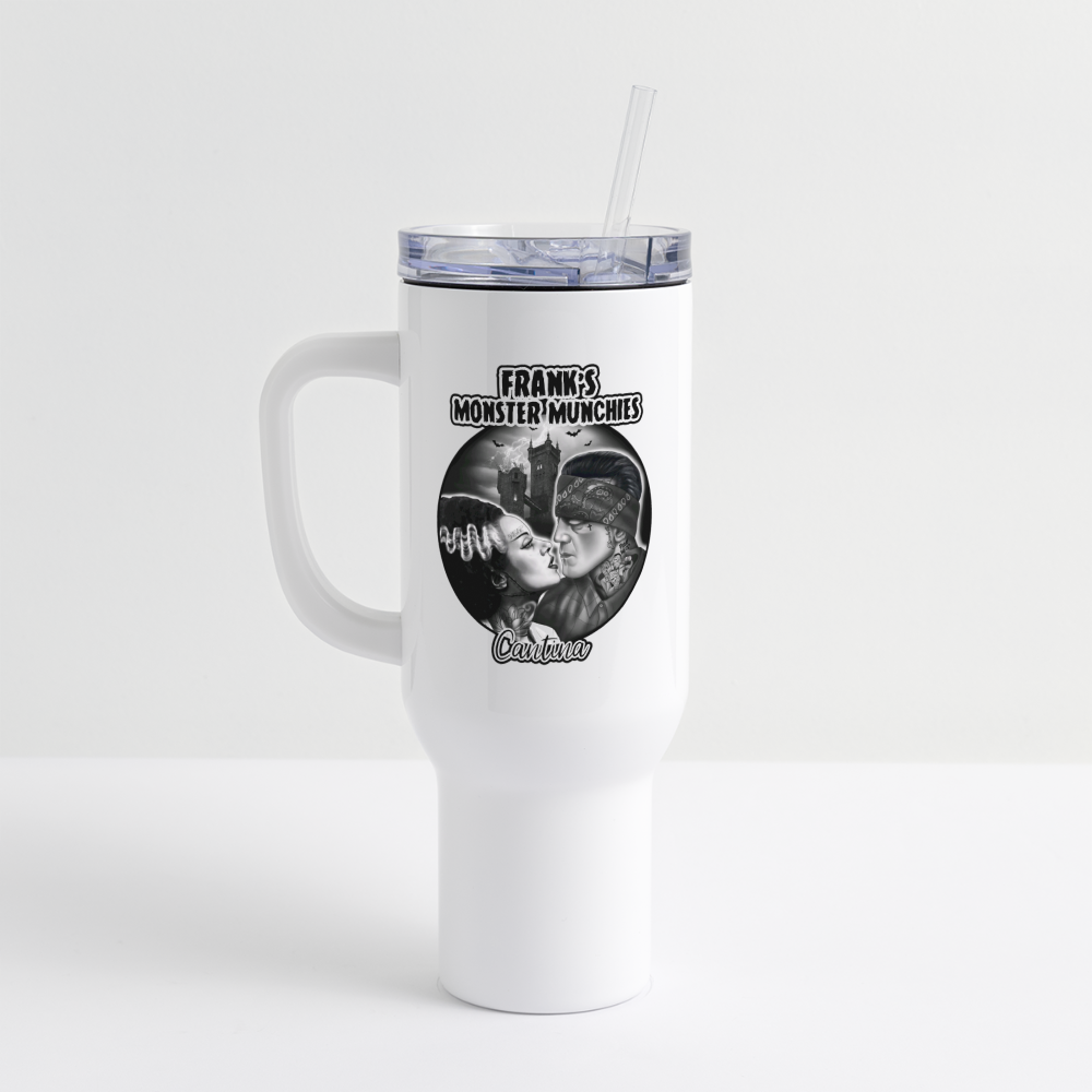 Frank's Logo 40 oz Travel Tumbler - white