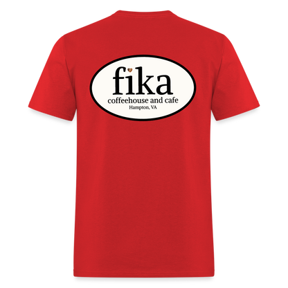 fika coffeehouse Unisex Classic T-Shirt - red