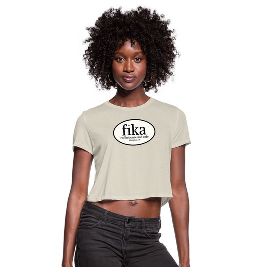 fika coffeehouse Women's Cropped T-Shirt - dust