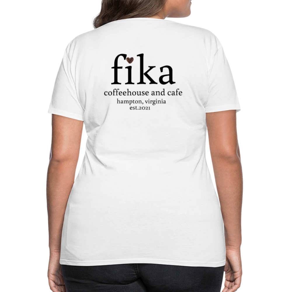 fika coffeehouse Women’s Premium T-Shirt - white