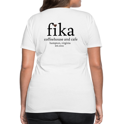 fika coffeehouse Women’s Premium T-Shirt - white