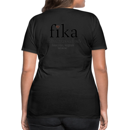 fika coffeehouse Women’s Premium T-Shirt - black