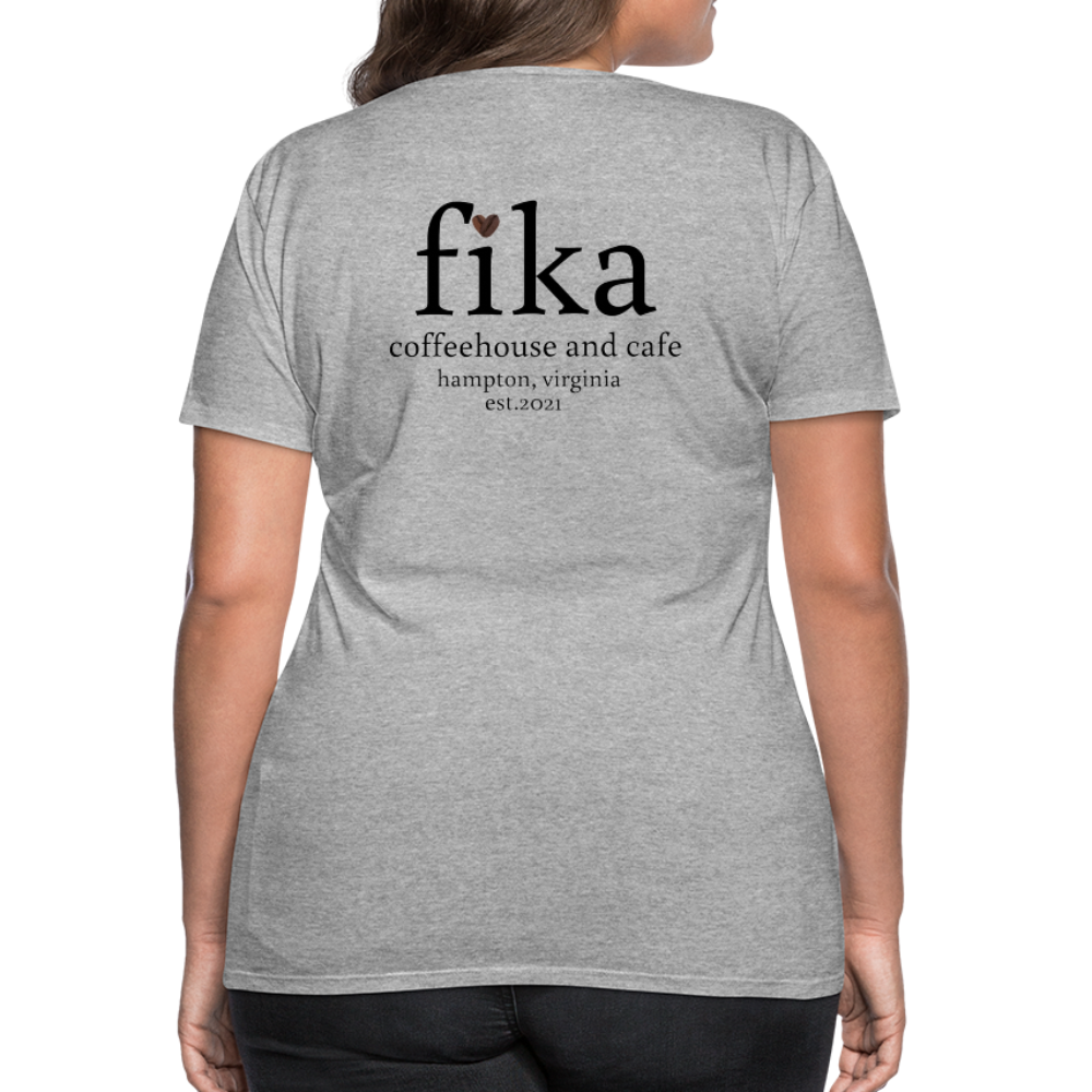 fika coffeehouse Women’s Premium T-Shirt - heather gray