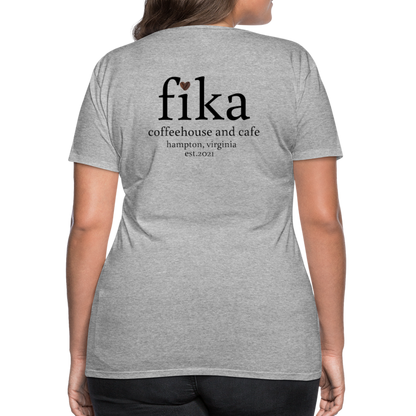 fika coffeehouse Women’s Premium T-Shirt - heather gray