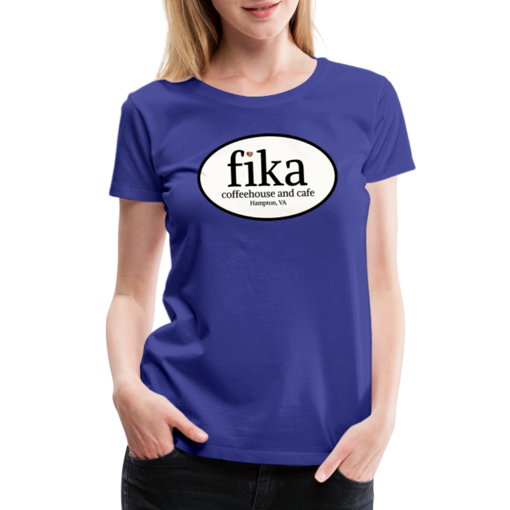 fika coffeehouse Women’s Premium T-Shirt - royal blue