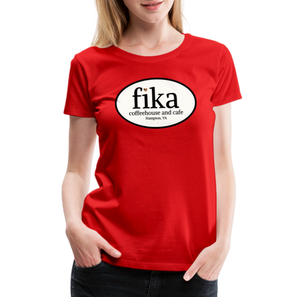fika coffeehouse Women’s Premium T-Shirt - red
