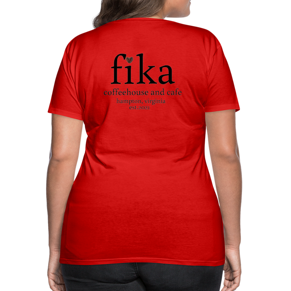 fika coffeehouse Women’s Premium T-Shirt - red