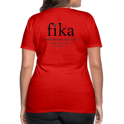 fika coffeehouse Women’s Premium T-Shirt - red