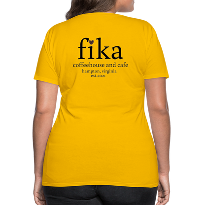 fika coffeehouse Women’s Premium T-Shirt - sun yellow