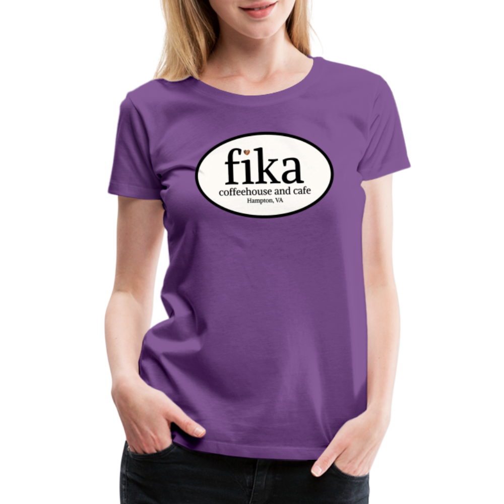 fika coffeehouse Women’s Premium T-Shirt - purple