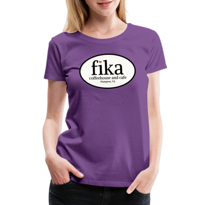 fika coffeehouse Women’s Premium T-Shirt - purple