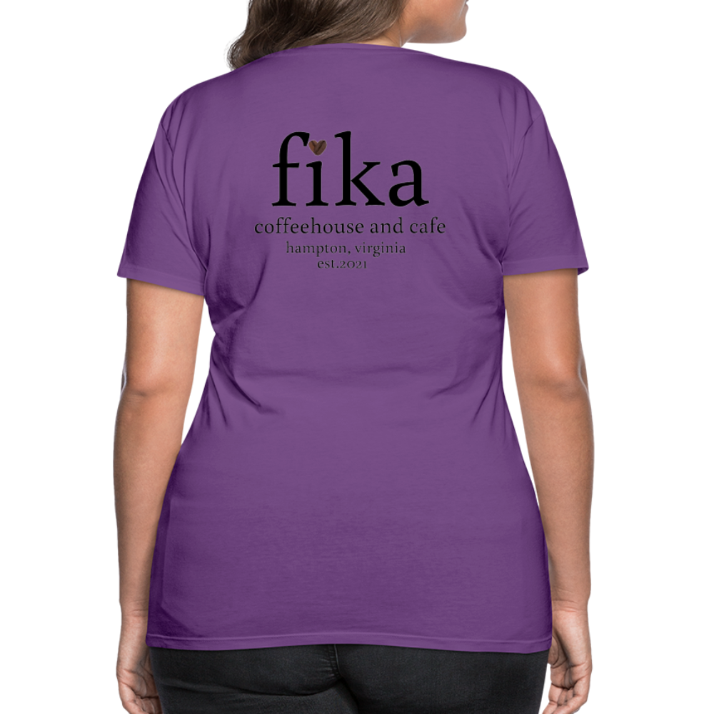 fika coffeehouse Women’s Premium T-Shirt - purple