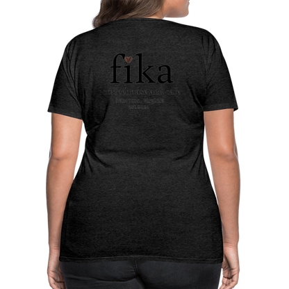 fika coffeehouse Women’s Premium T-Shirt - charcoal grey
