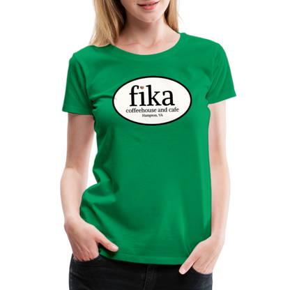 fika coffeehouse Women’s Premium T-Shirt - kelly green