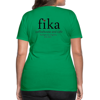 fika coffeehouse Women’s Premium T-Shirt - kelly green