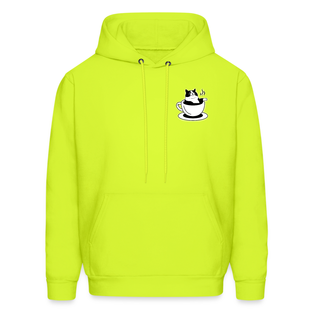 Fika Cat Hoodie - safety green