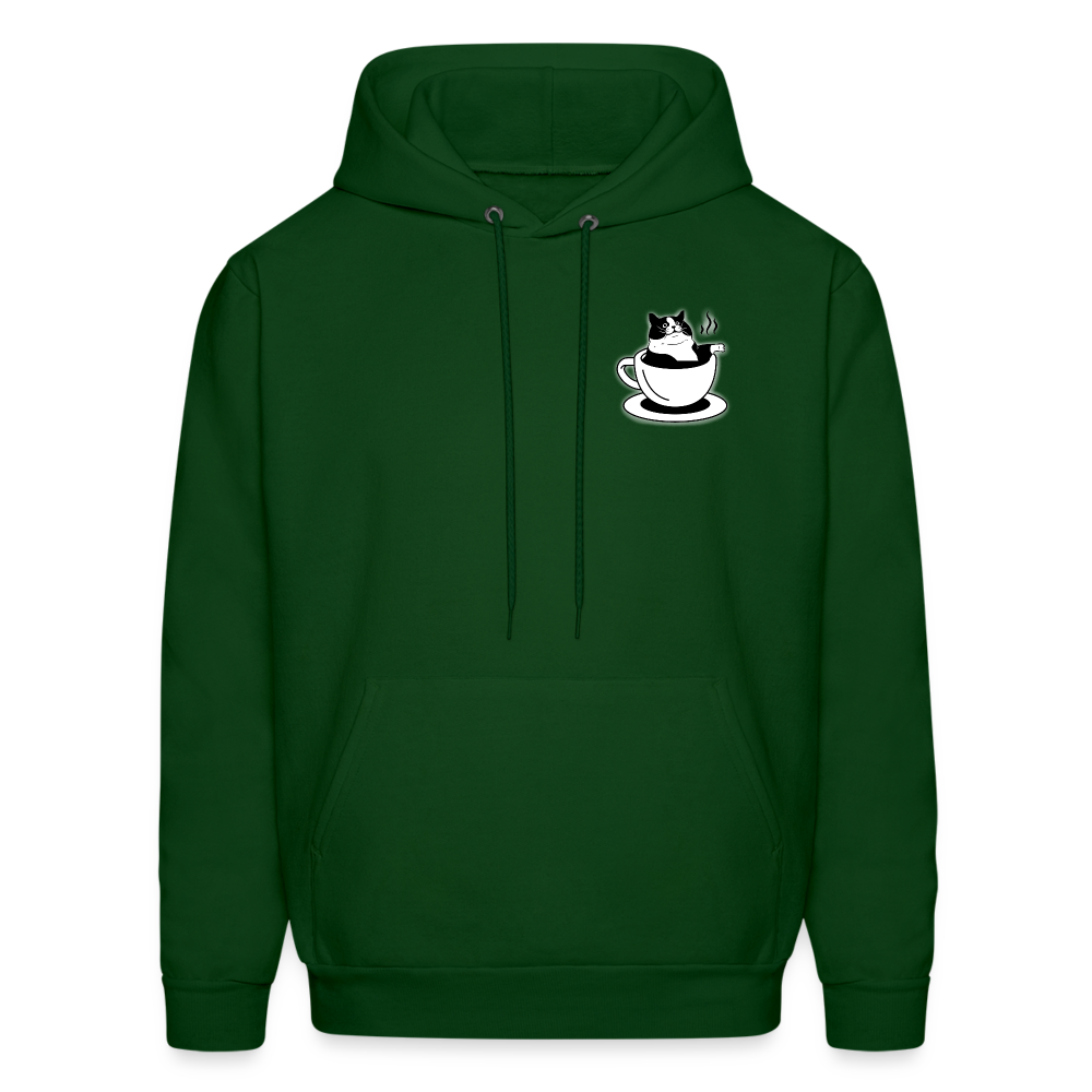 Fika Cat Hoodie - forest green