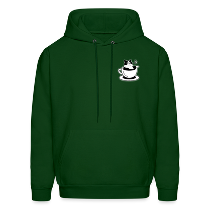 Fika Cat Hoodie - forest green