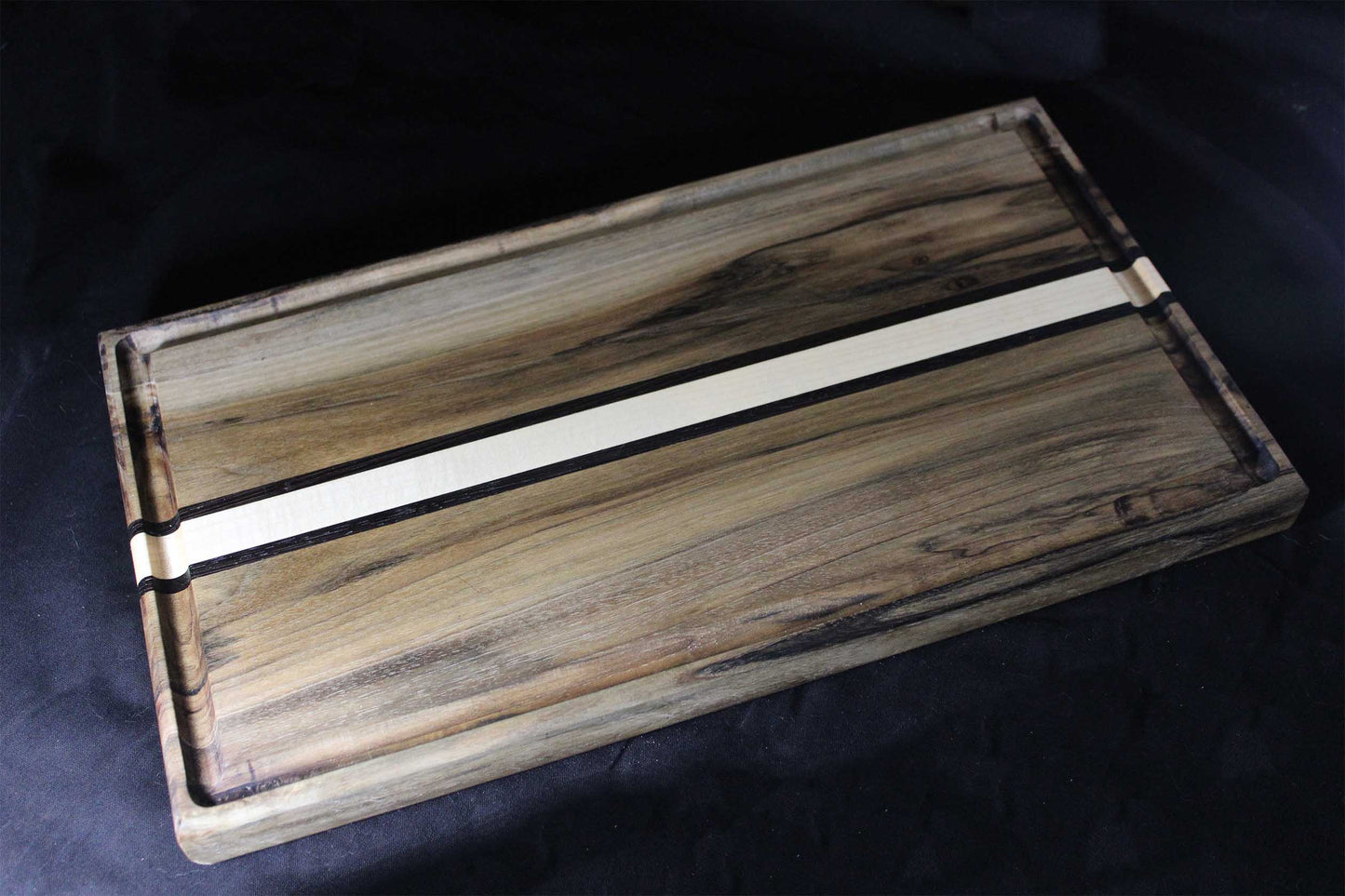 English Walnut Cutting Board with inlay