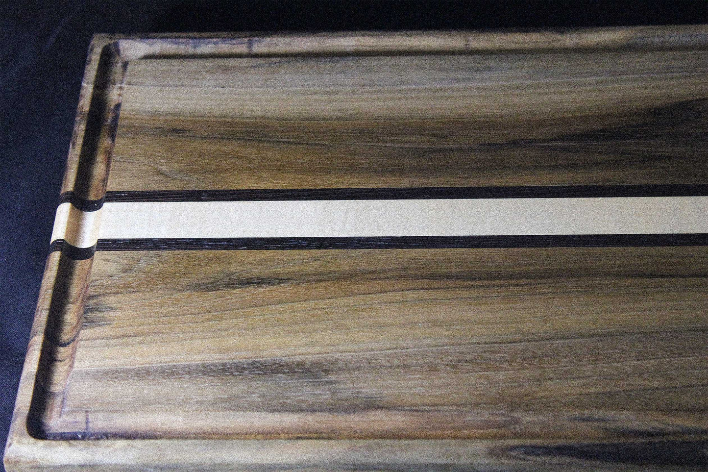 English Walnut Cutting Board with inlay