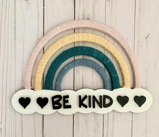 DIY Be Kind Rainbow with yarn Kit