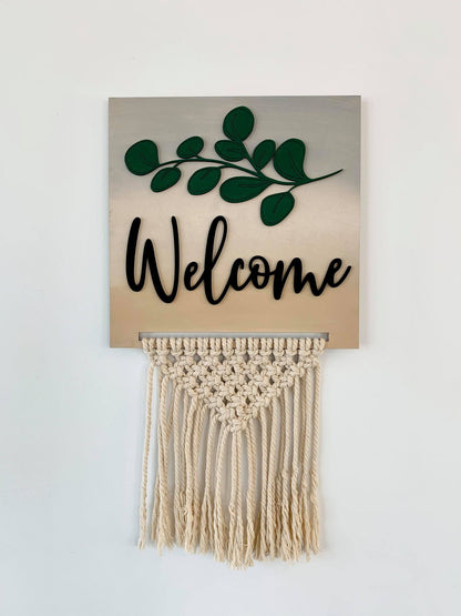 DIY - Macramé Welcome Sign