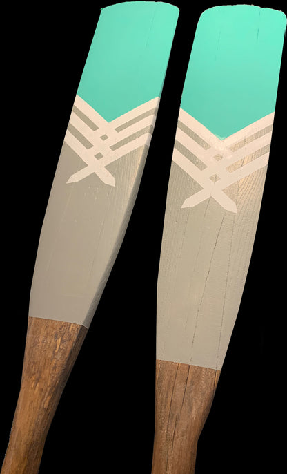 Custom Painted Rowing Oars Set