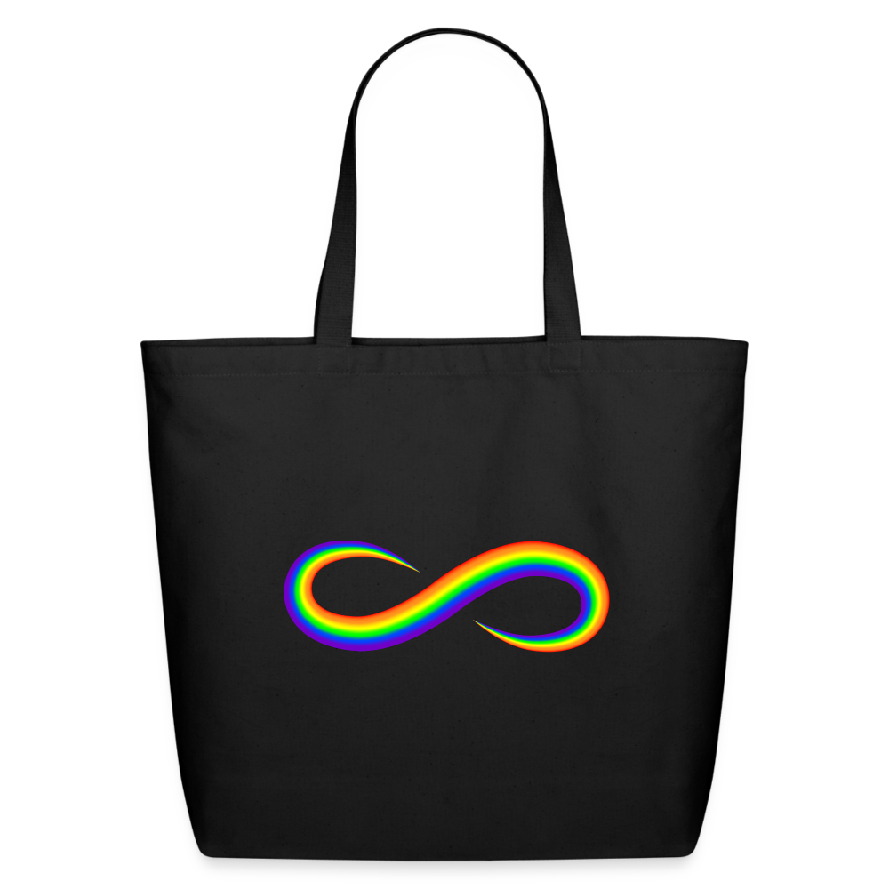 Pride Infinity - Eco-Friendly Cotton Tote - black