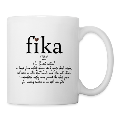 fika coffeehouse & cafe Coffee/Tea Mug - white