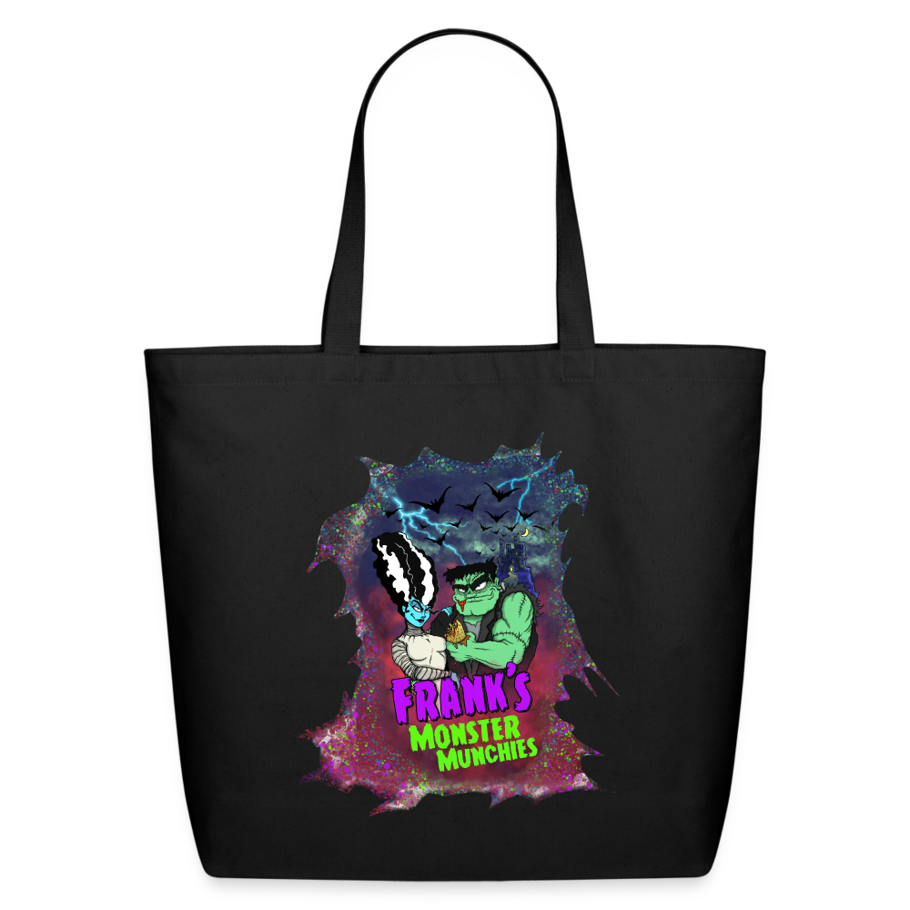 Frank's Monster Munchies Eco-Friendly Cotton Tote - black