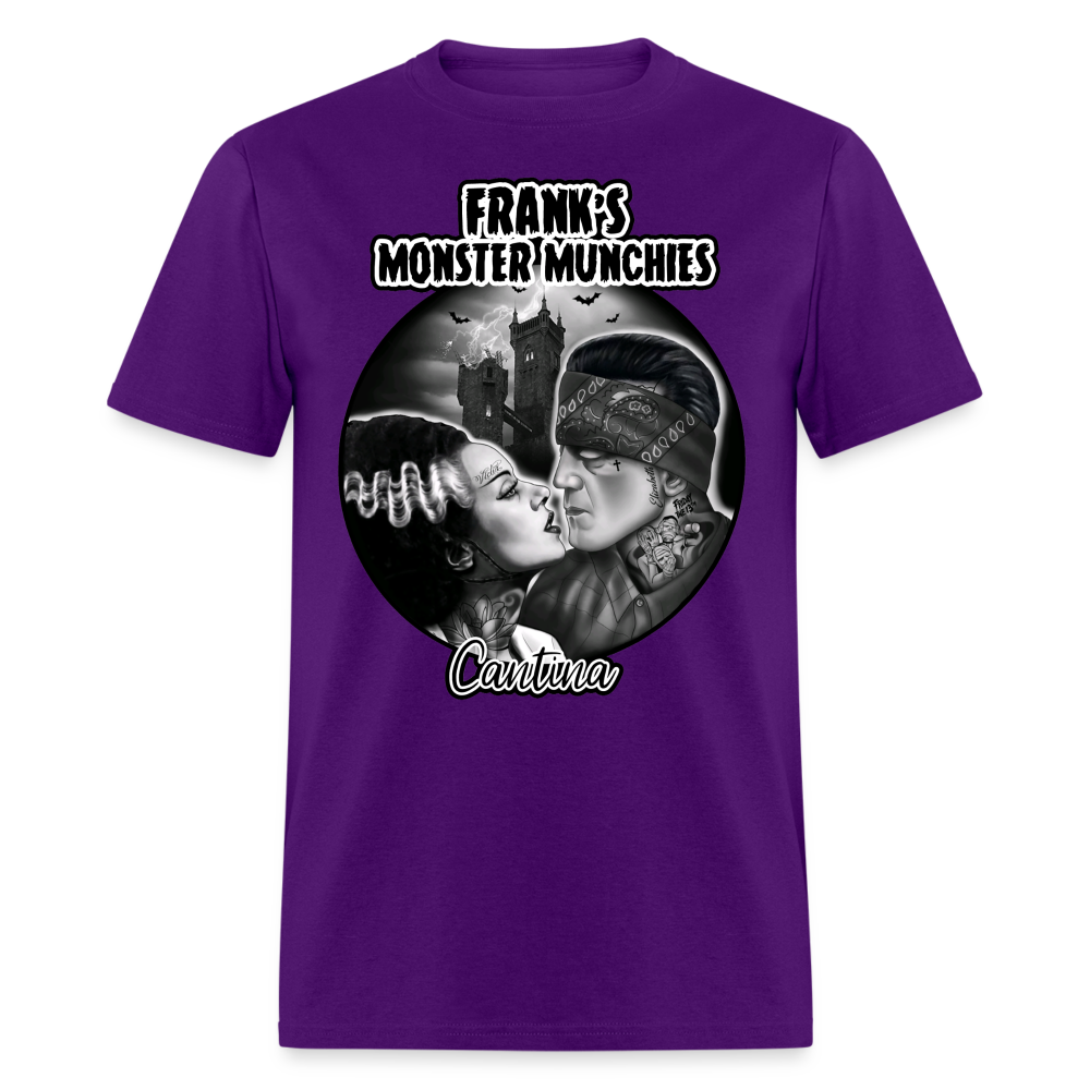 Frank's Monster Munchies Adult T-shirt - purple