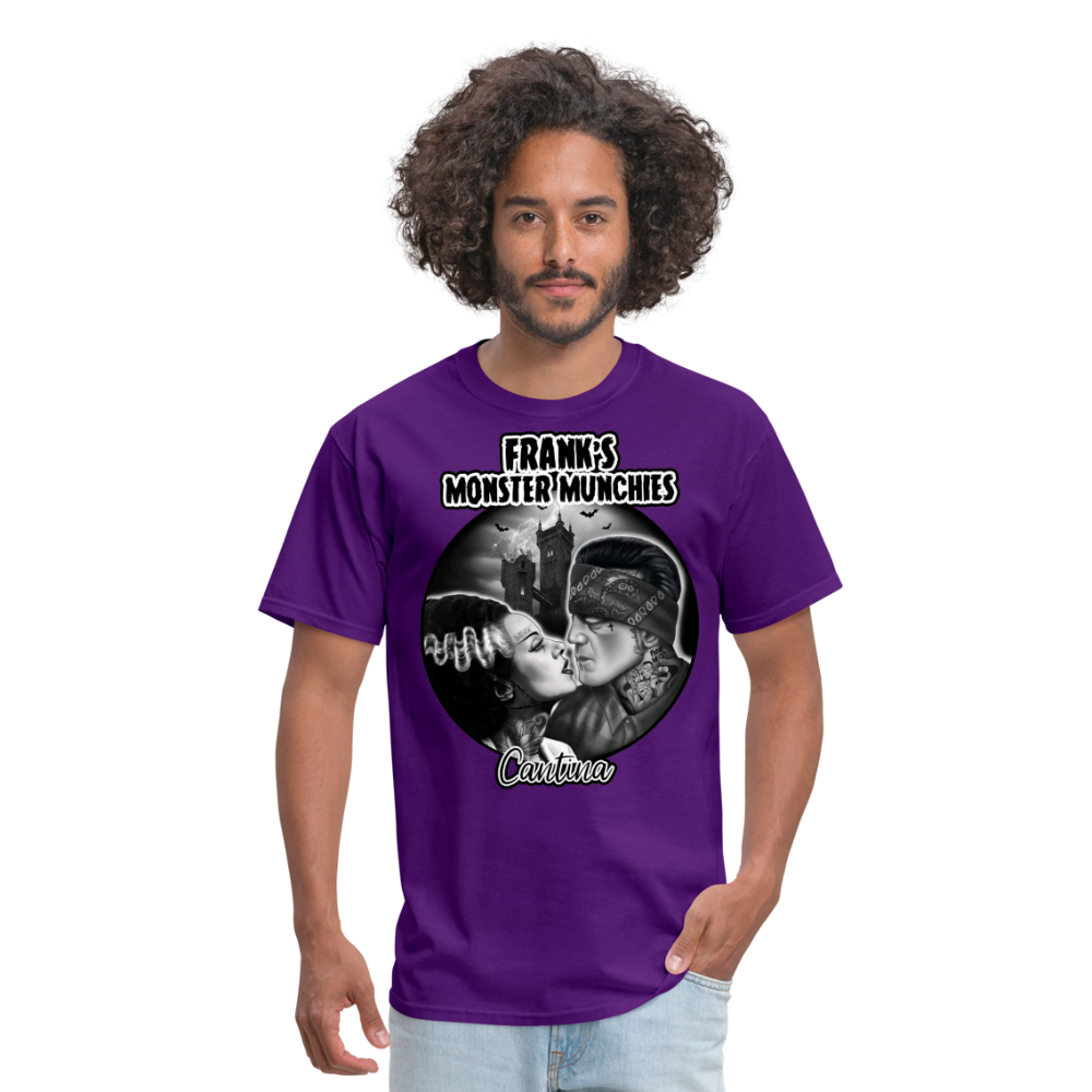 Frank's Monster Munchies Adult T-shirt - purple