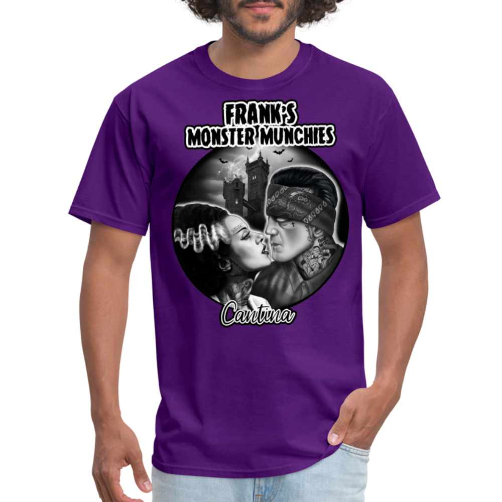 Frank's Monster Munchies Adult T-shirt - purple
