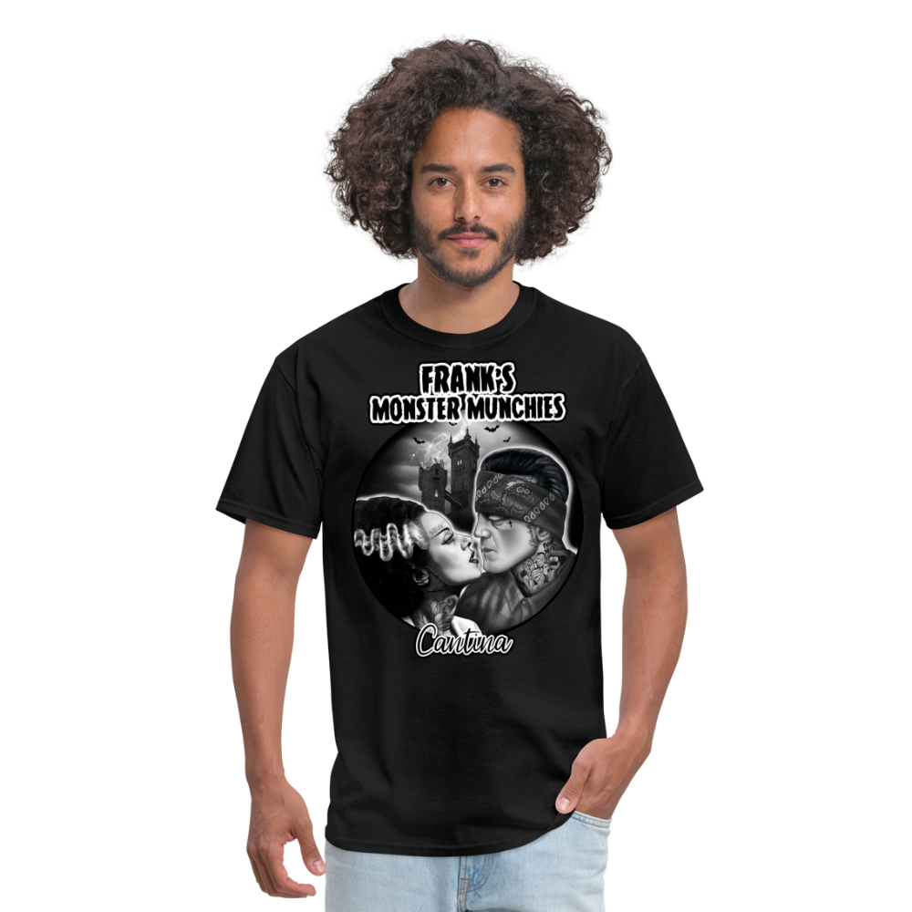 Frank's Monster Munchies Adult T-shirt - black