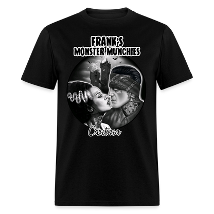 Frank's Monster Munchies Adult T-shirt - black