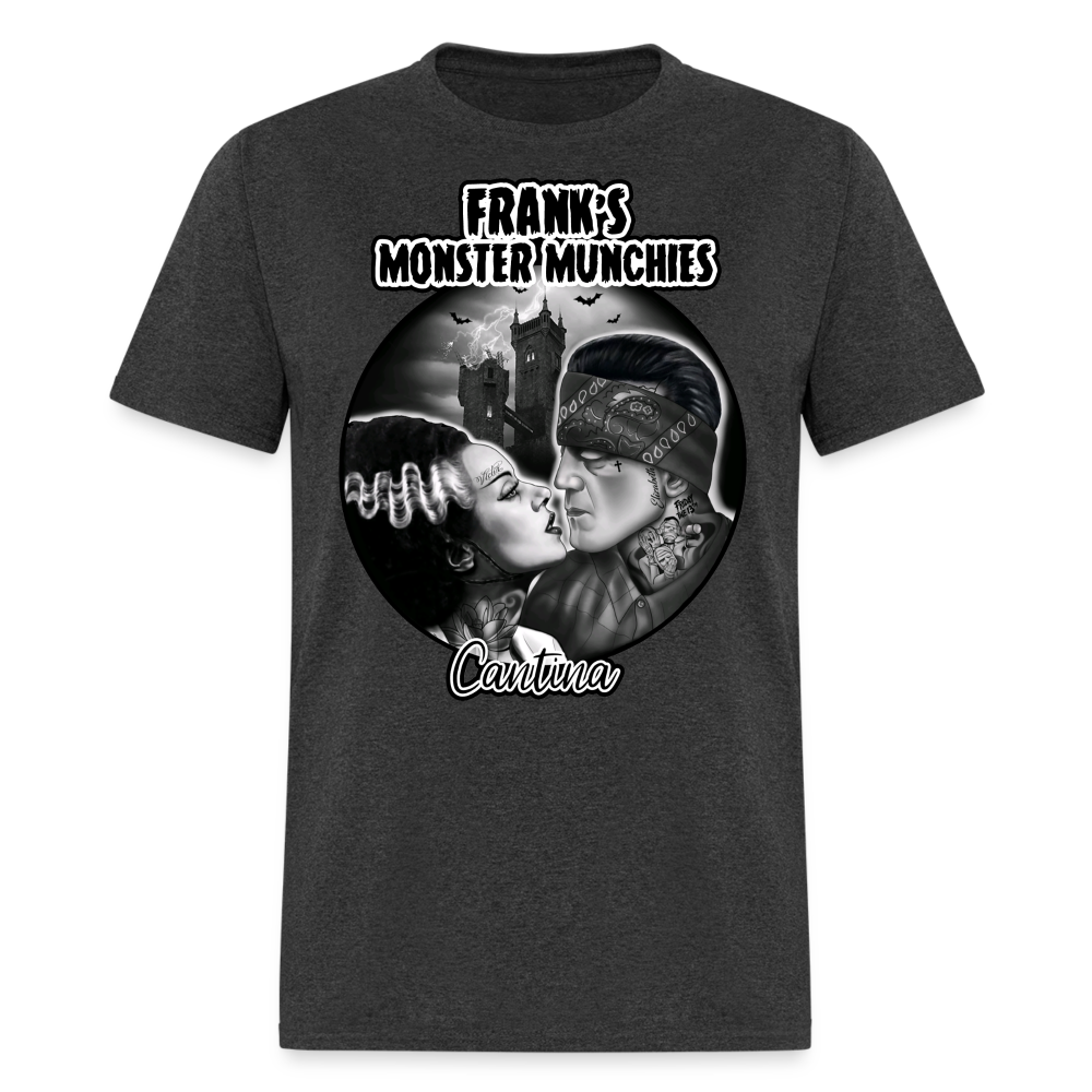 Frank's Monster Munchies Adult T-shirt - heather black