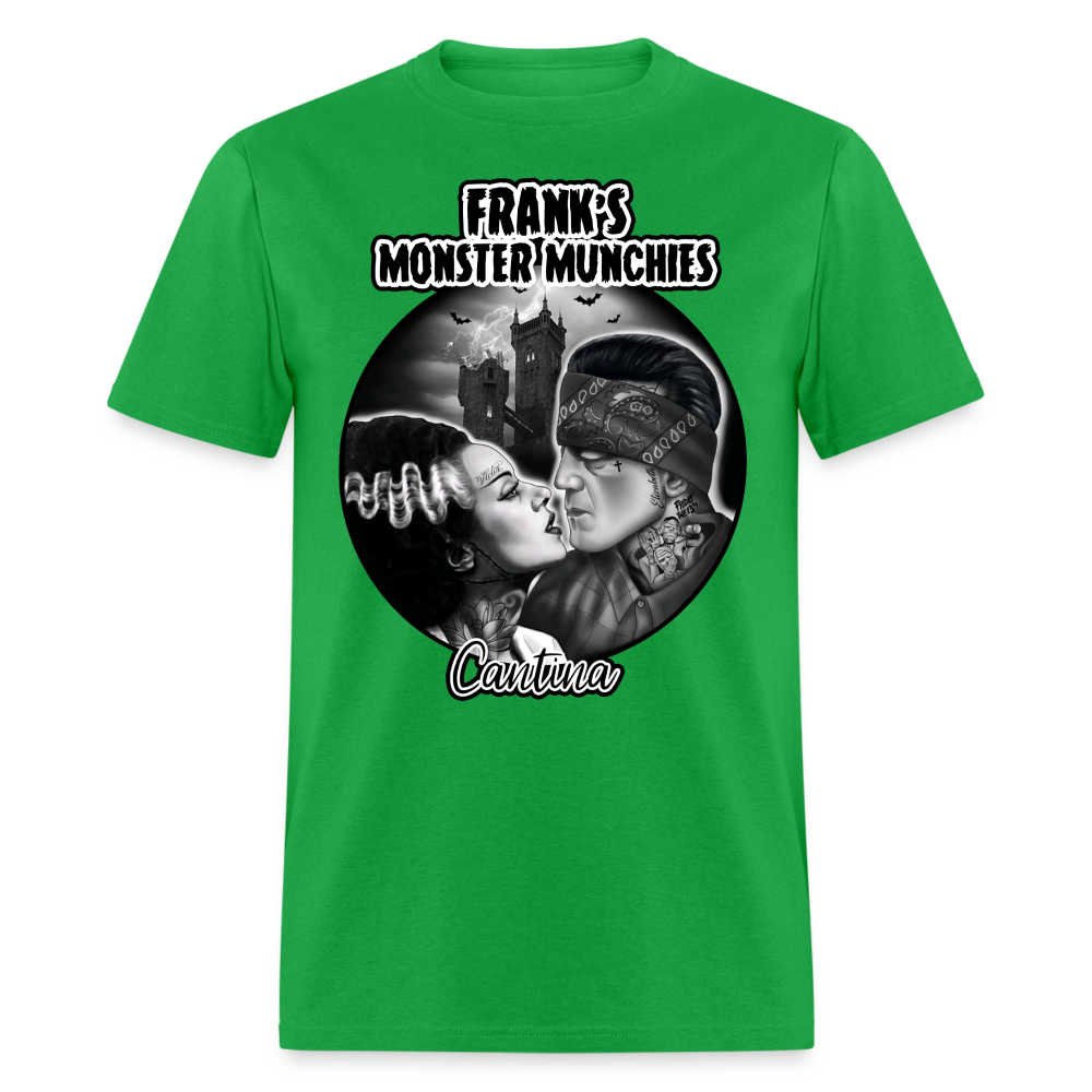 Frank's Monster Munchies Adult T-shirt - bright green