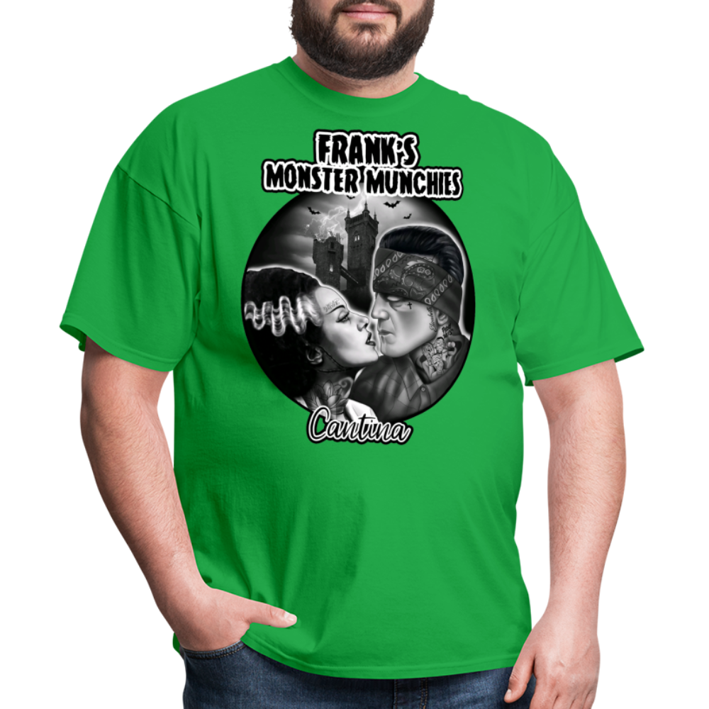 Frank's Monster Munchies Adult T-shirt - bright green