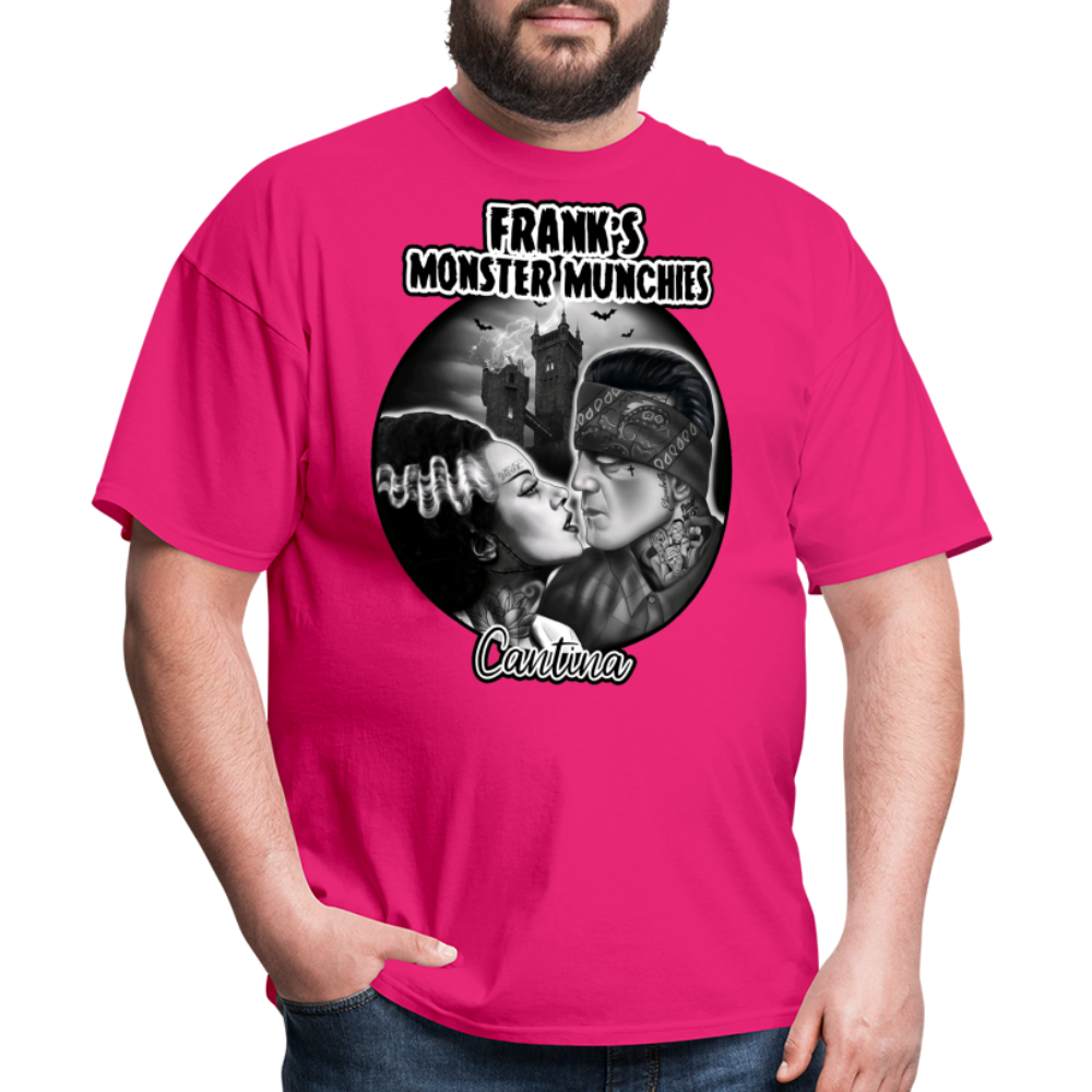 Frank's Monster Munchies Adult T-shirt - fuchsia