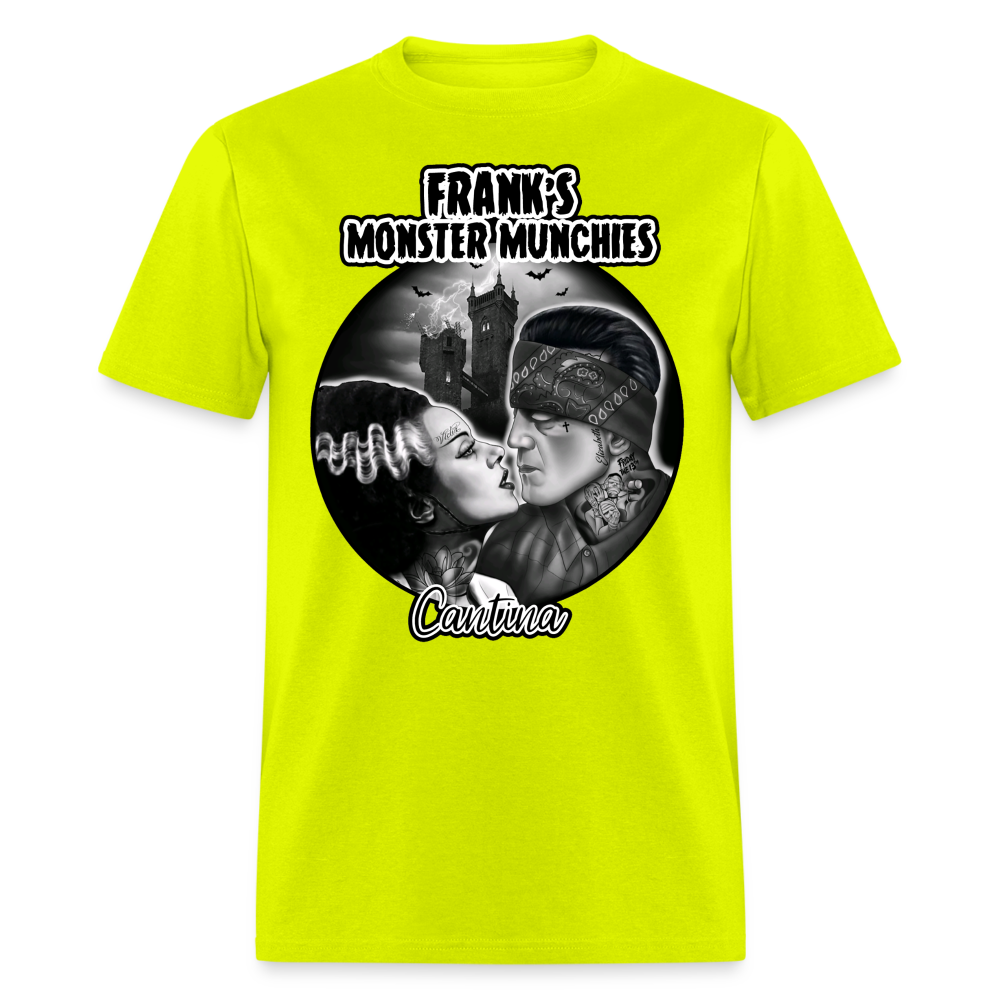 Frank's Monster Munchies Adult T-shirt - safety green