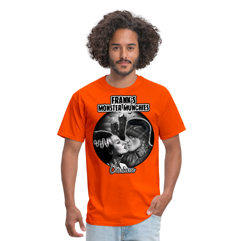 Frank's Monster Munchies Adult T-shirt - orange