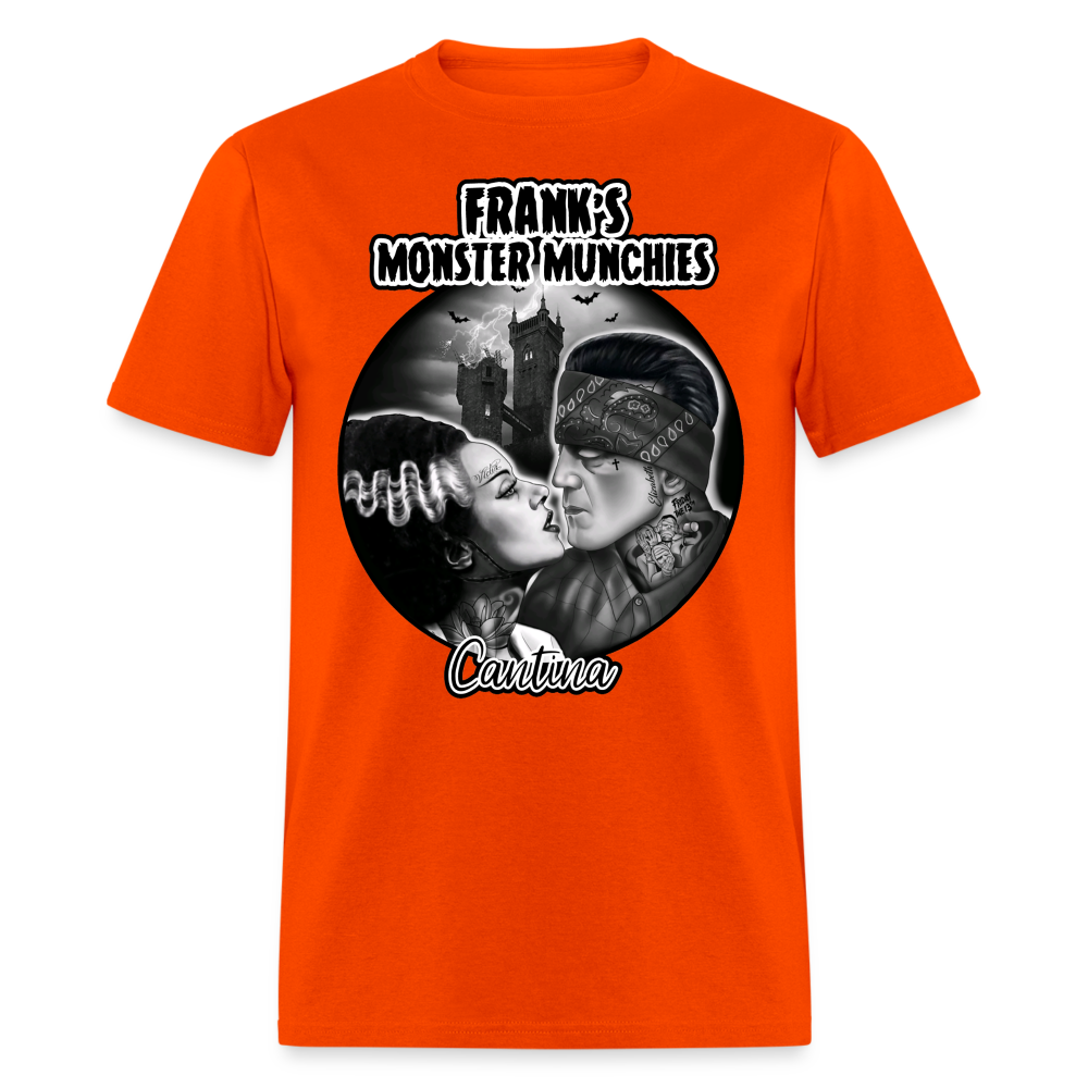 Frank's Monster Munchies Adult T-shirt - orange